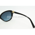 lady top quality fashion sunglasses with metal flower decorated hinge